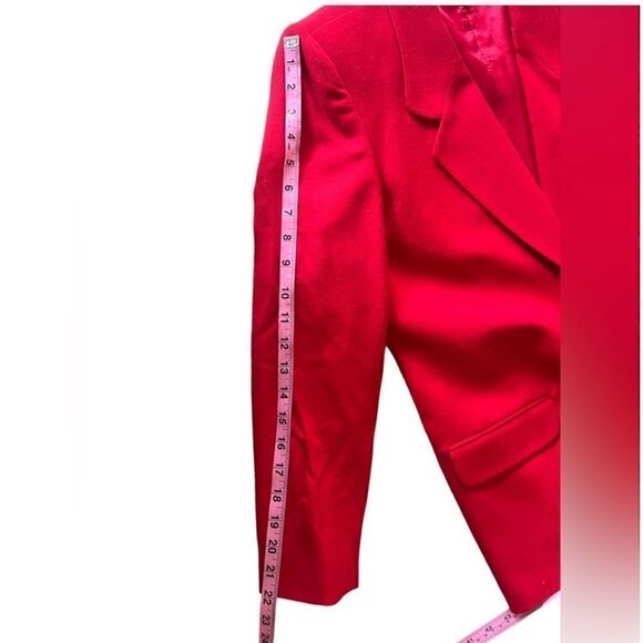 VTG | Talbots | Red Blazer and Skirt Suit 2 Piece - Picture 11 of 16